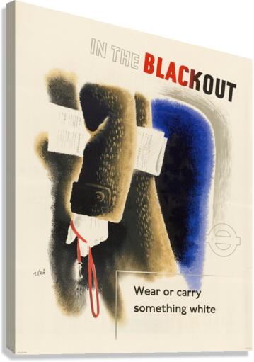 In the Blackout – Wear or Carry Something White Canvas Print
