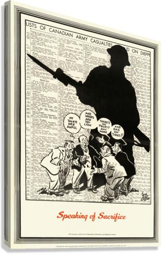 Speaking of Sacrifice Canvas Print