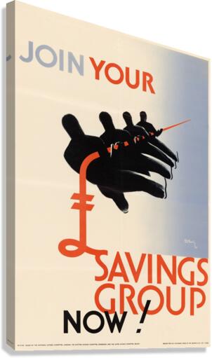 Join Your Savings Group Now! Canvas Print