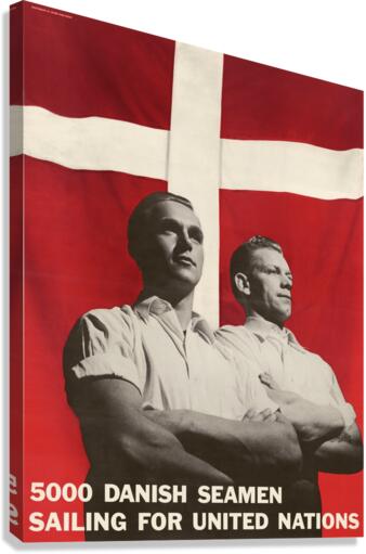 5000 Danish Seamen Sailing for United Nations Canvas Print