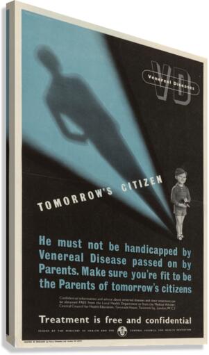 Venereal Diseases – Tomorrow’s Citizen Canvas Print