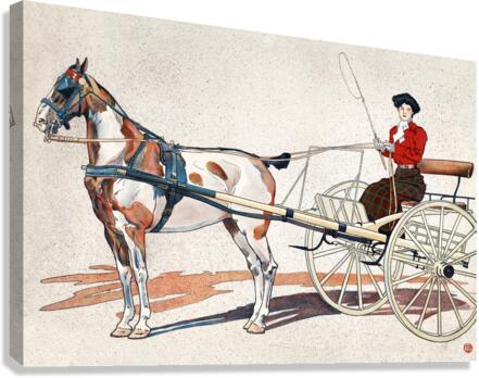 A Kentucky Breaking Cart ca.1900  by Edward Penfield   Canvas Print