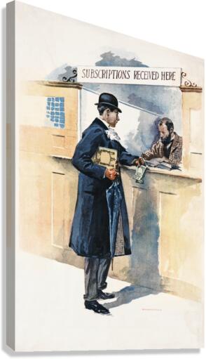 Man getting medicines 1893 by Edward Penfield Canvas Print