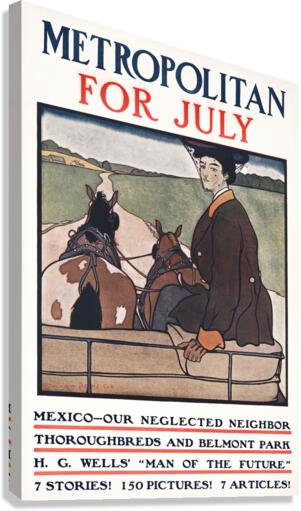 Metropolitan for July ca. 1900-1910 by Edward Penfield Canvas Print