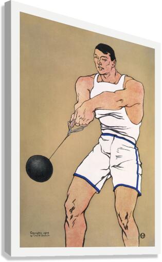 Hammer thrower ca. 1908 by Edward Penfield Canvas Print