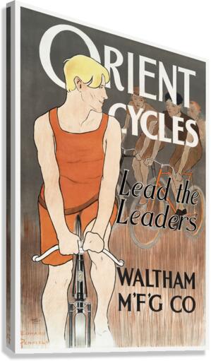 Orient Cycles 1895 by Edward Penfield Canvas Print