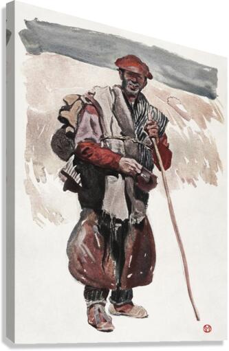 A Spanish tramp 1911 by Edward Penfield Canvas Print