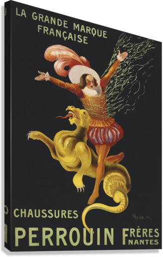 Chaussures Perrouin freres Nantes: La grande marque francaise 1909 by Leonetto Cappiello Canvas Print