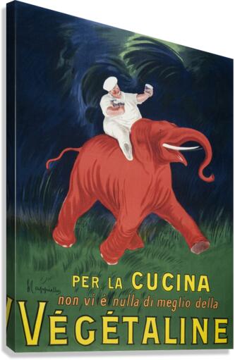Vegetaline 1910 by Leonetto Cappiello Canvas Print
