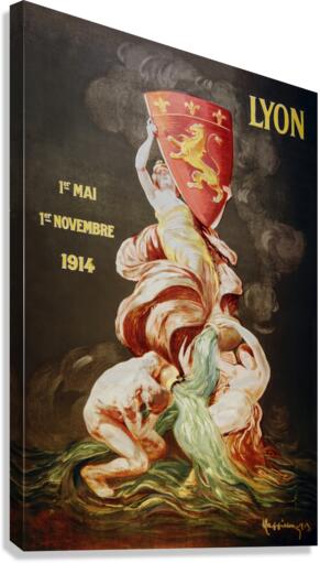 Lyon international exhibition 1914 by Leonetto Cappiello Canvas Print
