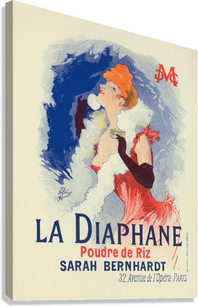 La Diaphane 1898 Poster by Jules Chéret Canvas Print