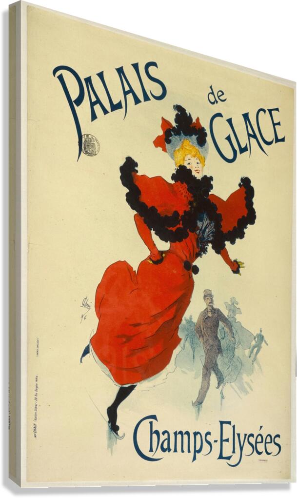 Palais De Glace Champs-Elysées 1894 Poster by Jules Chéret Canvas Print
