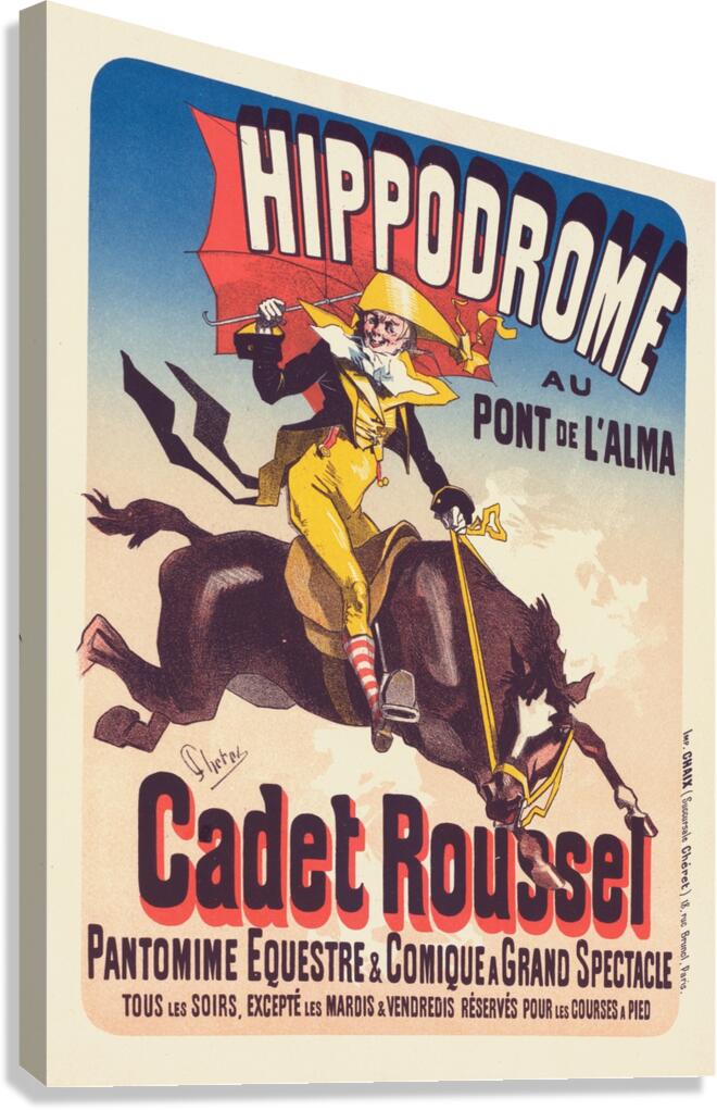 Cadet Roussel 1898 Poster by Jules Chéret Canvas Print