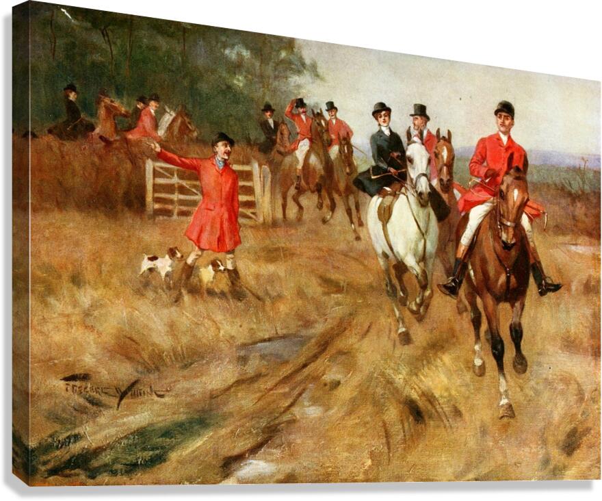 Viewed By The Runner Frederic Whiting English 1874–1962 Canvas Print