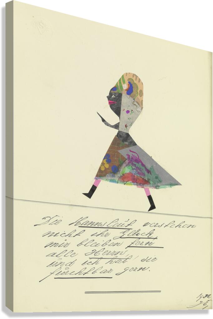 ‘Die Mannsleut verstehen nicht ihr Glück …’ 1932  My Pictures Become Wilder and Wilder By John Elsas Canvas Print