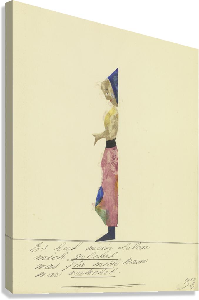 ‘Es hat mein Leben mich gelehrt …’ 1932  My Pictures Become Wilder and Wilder By John Elsas Canvas Print