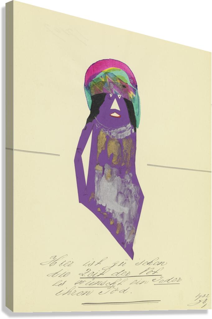 ‘Hier ist zu sehen die Zeit der Not …’ 1932  My Pictures Become Wilder and Wilder By John Elsas Canvas Print