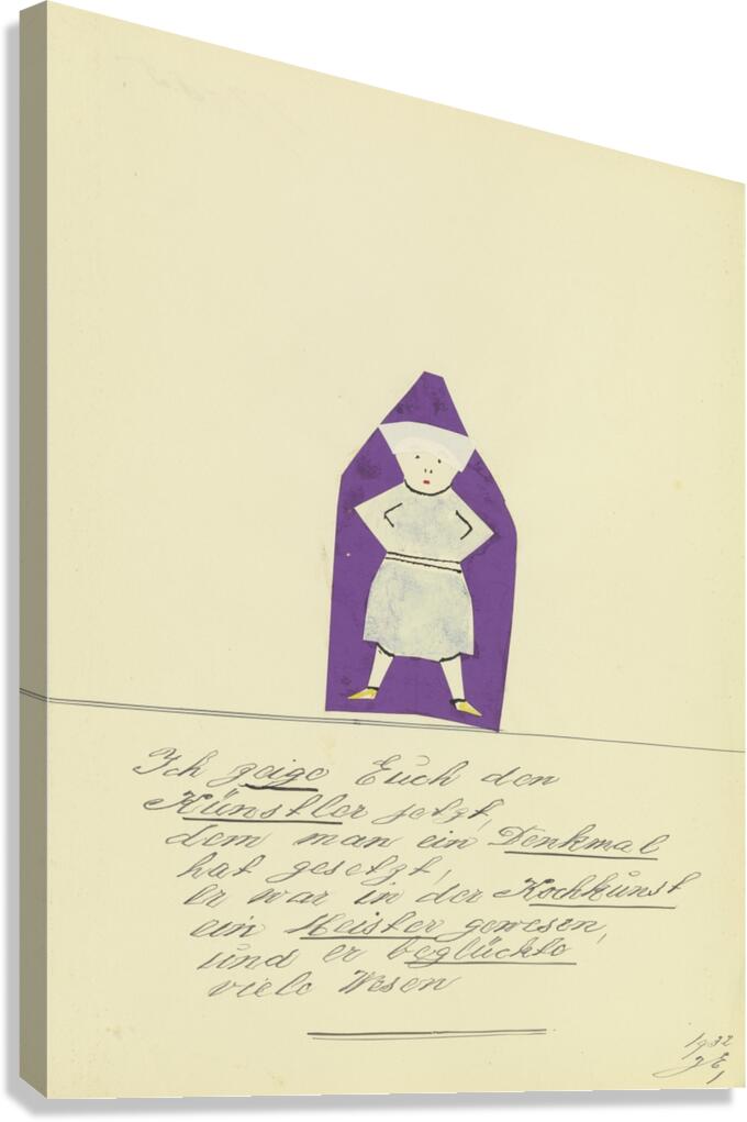 ‘Ich zeige Euch den Künstler jetzt …’ 1932  My Pictures Become Wilder and Wilder By John Elsas Canvas Print