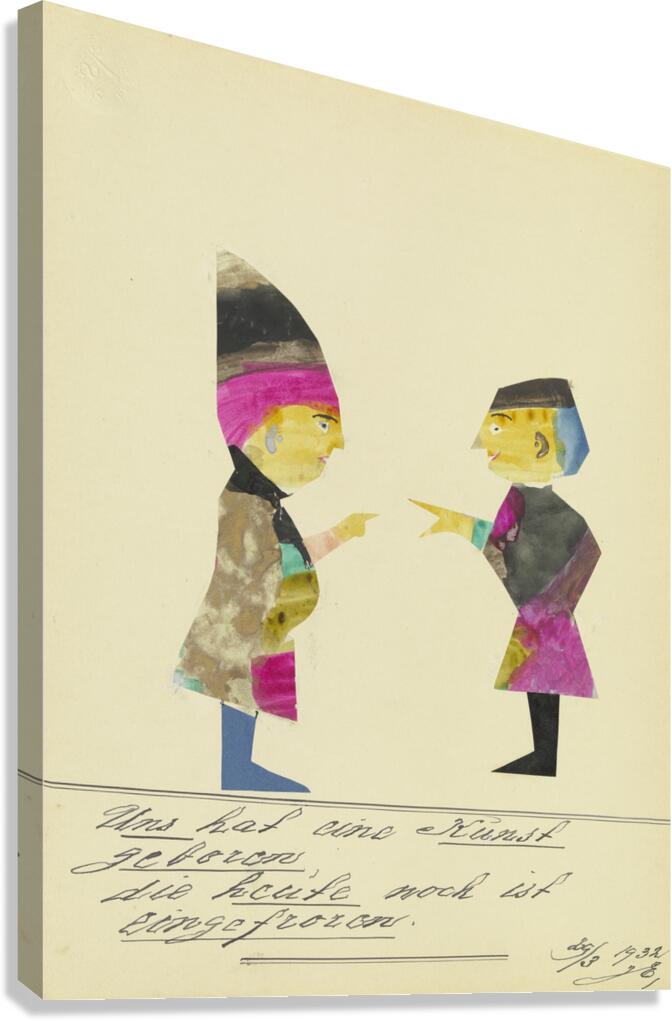 ‘Uns hat eine Kunst geboren …’ 1932  My Pictures Become Wilder and Wilder By John Elsas Canvas Print