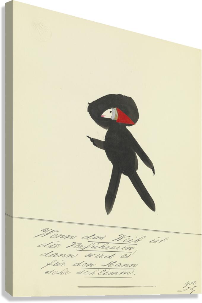 ‘Wenn das Weib ist die Verführerin …’ 1932  My Pictures Become Wilder and Wilder By John Elsas Canvas Print