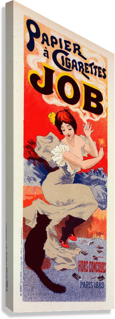 Papier À Cigarettes Job 1896 Posters by Georges Meunier Canvas Print