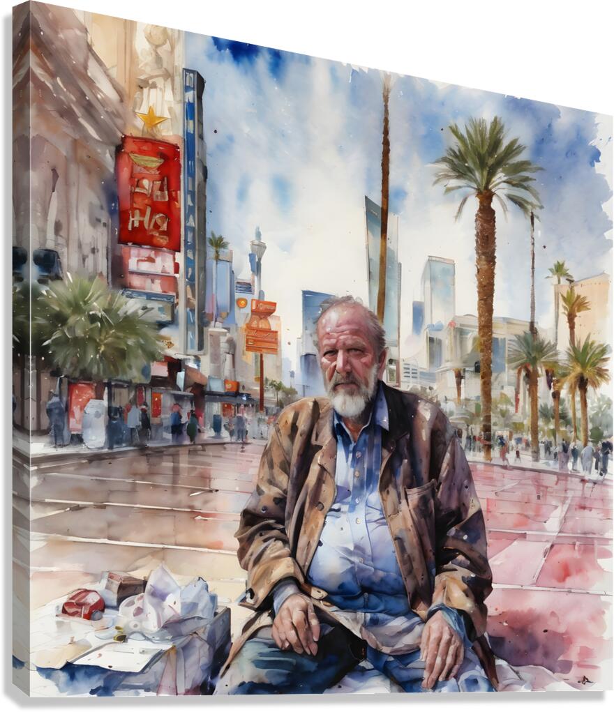 Watercolor “ Decisions Decisions Decisions” By Bruce Lazarus Canvas Print