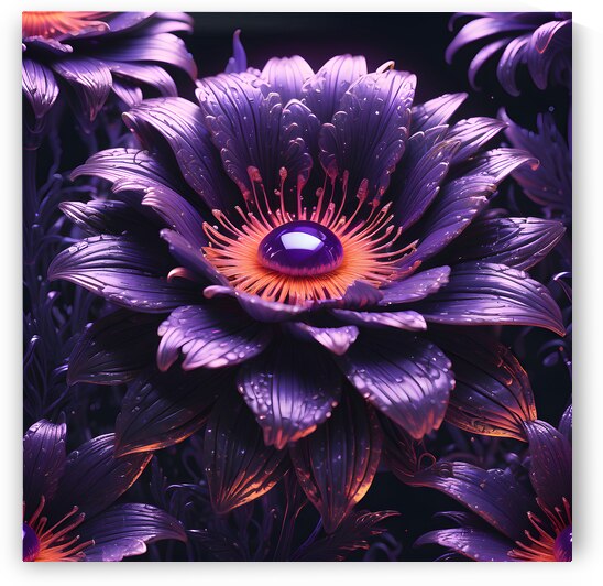 Glowing Ultraviolet Punk Flower By ISHISH by IStockHistory com