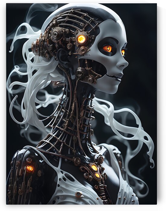 A Beautiful  Cyberpunk Nymph Ghost By ISHISH by IStockHistory com