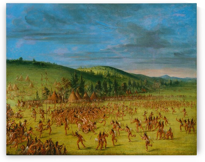 Ball-Play of The Choctaw–Ball Up 1846-1850 by IStockHistory com