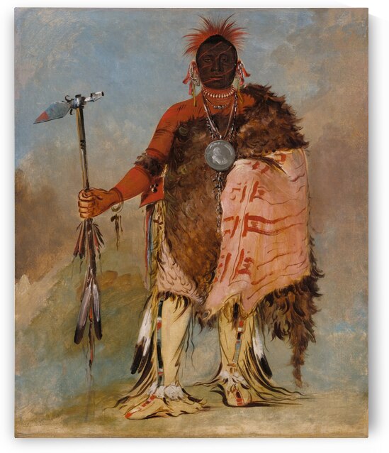 Om-Pah-Tón-Ga Big Elk a Famous Warrior 1832 by IStockHistory com