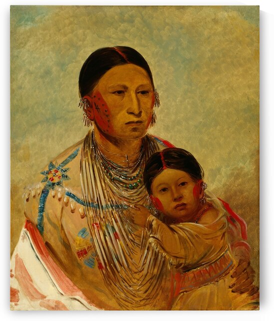 Ru-Ton-Ye-Wee-Ma Strutting Pigeon Wife of White Cloud 1844 by IStockHistory com