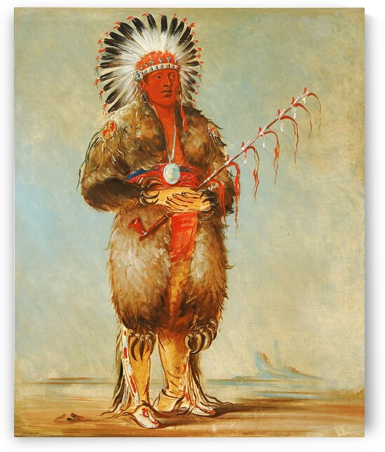 Ráw-No-Way-Wóh-Krah Loose Pipestem a Brave 1832 by IStockHistory com