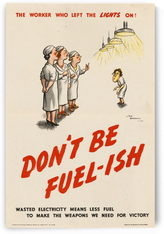 The Man Who Left the Lights On! Don’t be Fuel-ish by IStockHistory com