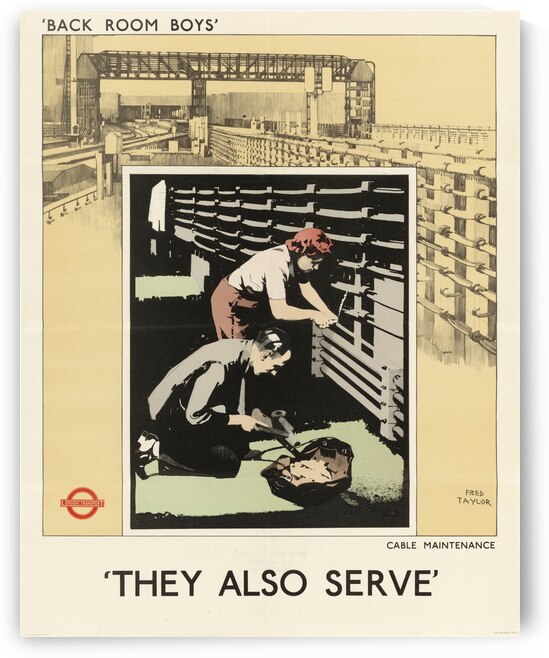 Back Room Boys’ They Also Serve – Cable Maintenance by IStockHistory com