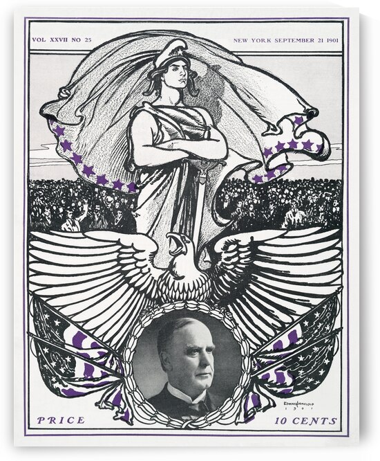 Vintage magazine cover ca. 1890-1907 by Edward Penfield by IStockHistory com