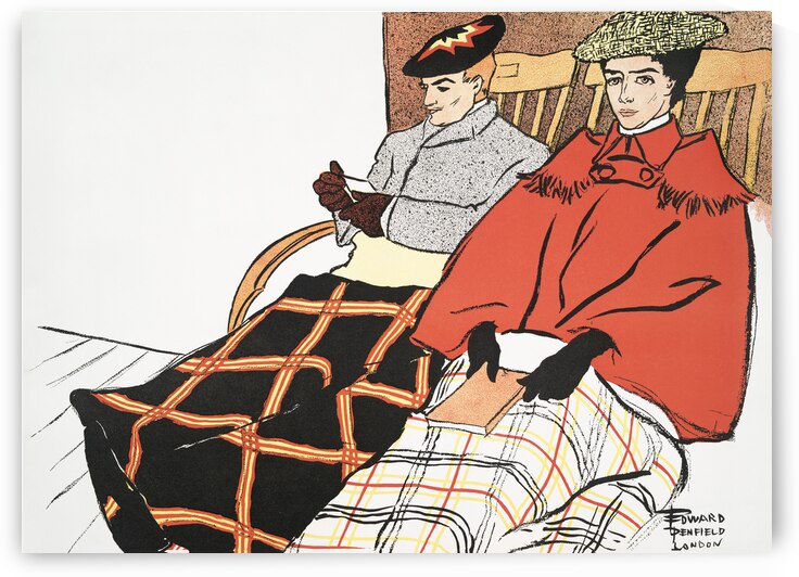 Man and woman sitting together 1897 by Edward Penfield by IStockHistory com