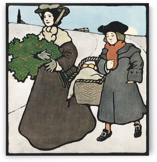 Vintage Christmas 1899 by Edward Penfield by IStockHistory com