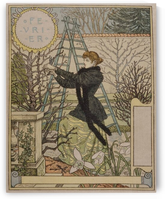 Février 1896-1898 Poster by Eugène Samuel Grasset by IStockHistory com