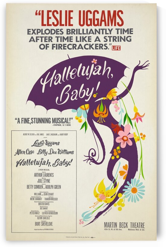 Hallelujah baby! 1967 Hilary Knight American 1926-? Artcraft Lithograph Poster by IStockHistory com