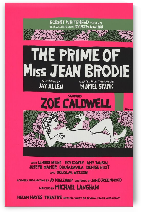 The Prime of Miss Jean Brodie 1968 Artcraft Lithograph Poster 1905–1970 by IStockHistory com