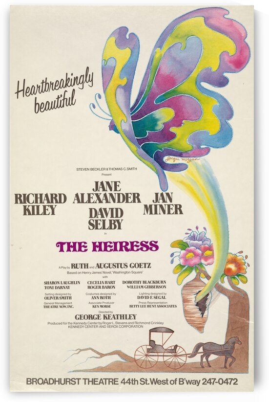 The Heiress 1976 Jacqui Morgan American 1939-2013 Artcraft Lithograph Poster by IStockHistory com