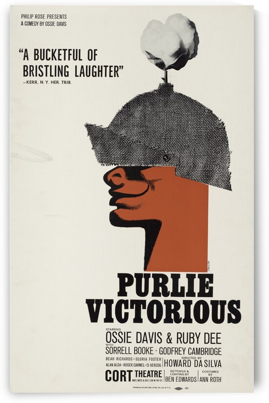 Purlie victorious 1962 Artcraft Lithograph Poster 1905–1970 by IStockHistory com