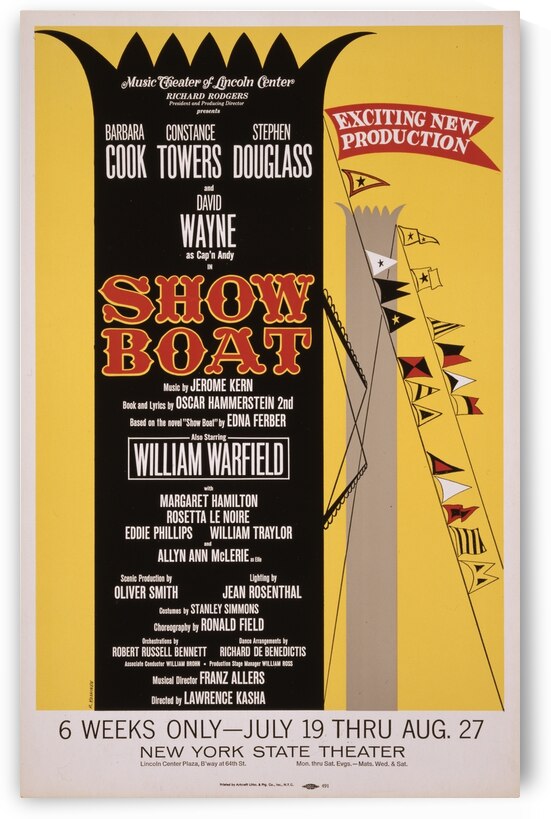 Showboat 1966 M. Koskinen Artcraft Lithograph Poster by IStockHistory com
