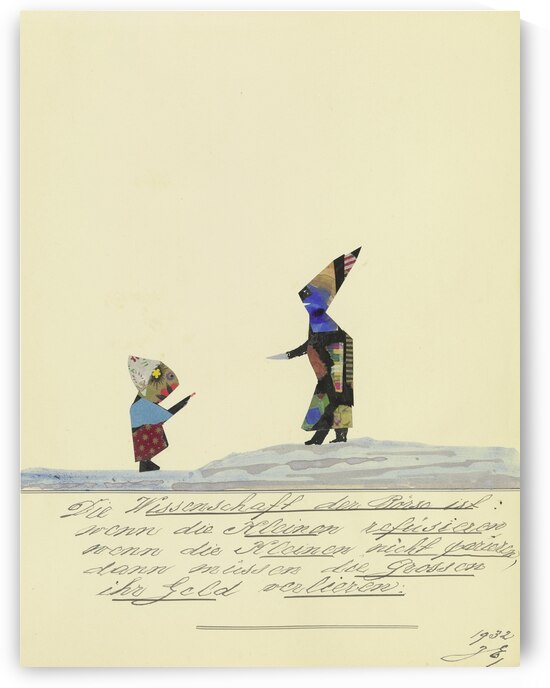 ‘Die Wissenschaft der Börse …’ 1932  My Pictures Become Wilder and Wilder By John Elsas by IStockHistory com