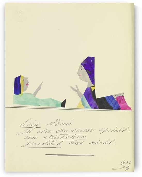 ‘Eine Frau zu der Anderen spricht …’ 1932  My Pictures Become Wilder and Wilder By John Elsas by IStockHistory com