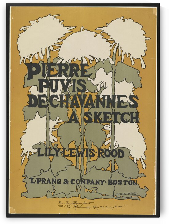 Poster showing flower illustration 1895 print by Ethel Reed and Lily Lewis Rood. by IStockHistory com