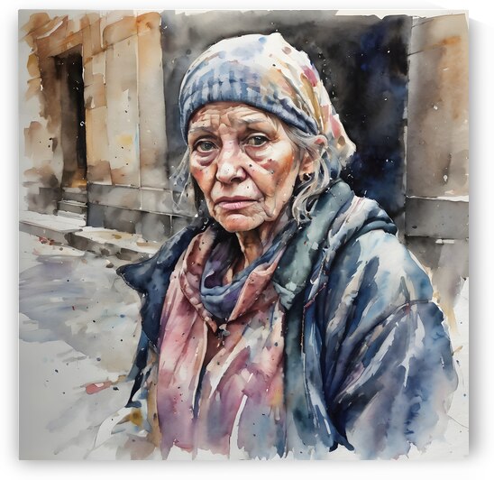 Watercolor “Im Truly Tired”  By Bruce Lazarus by IStockHistory com