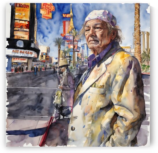 Watercolor Beyond Broke By Bruce Lazarus by IStockHistory com