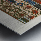Indian pattern. 1888 edition Lornement Polychrome by Albert Racine 1825–1893. Metal print