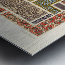 Middle-Ages pattern. 1888 edition Lornement Polychrome by Albert Racine 1825–1893. Metal print
